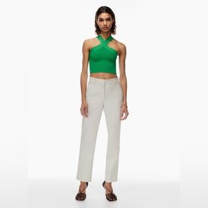 Aritzia Babaton Knit Criss Cross Cropped Tank